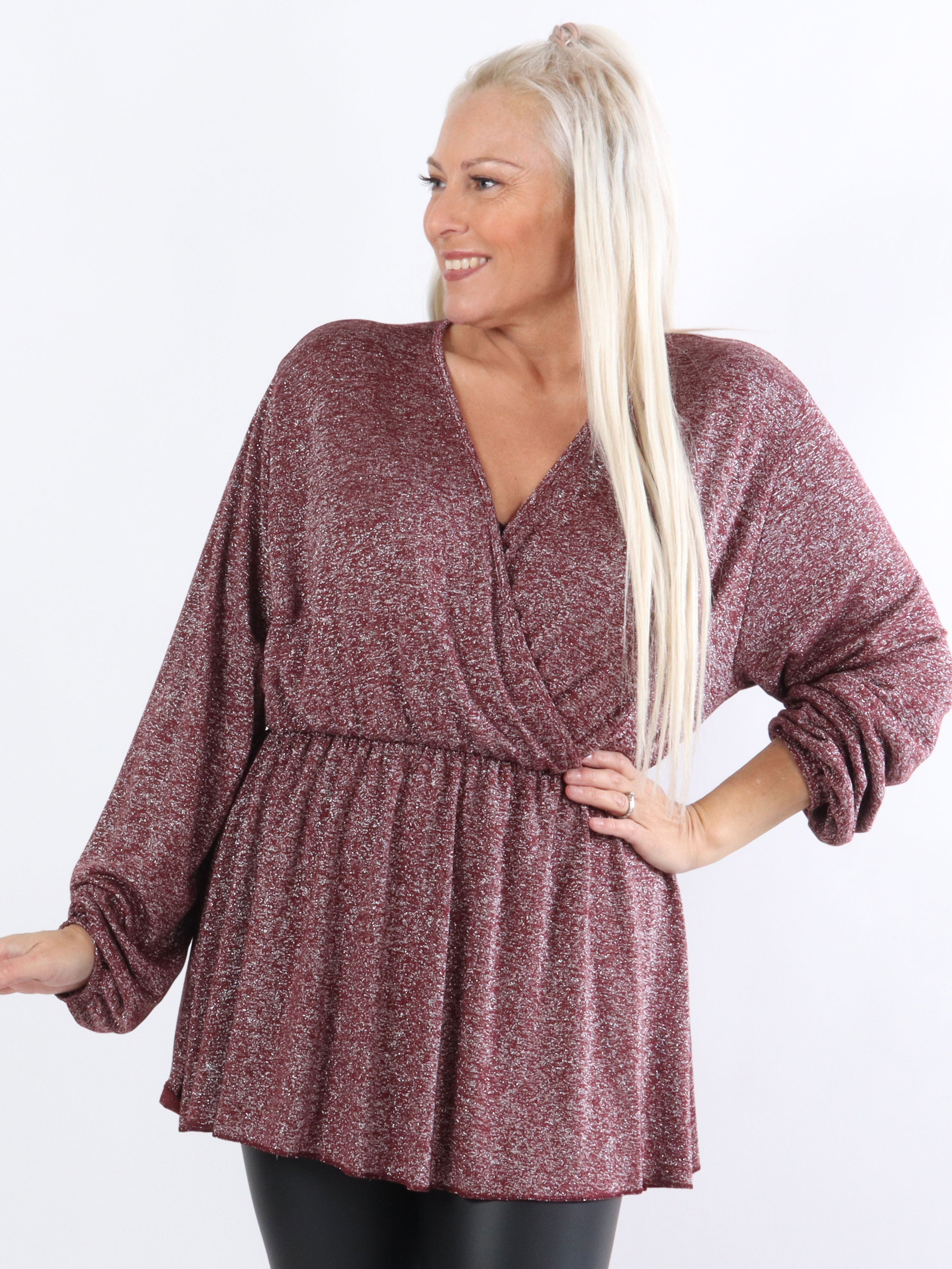 Hannah - Blus med resår under bröstet